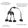 Duttek OBDII 1 to 3 Y Splitter Cable 2FT/60cm, Rihght