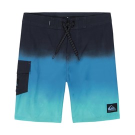 Quiksilver Boys' Boardshorts with UPF 50+ Sun Protection, Quick Dry Swim Shorts, Turquoise Fade