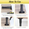FINEPOTY Bed Legs, 2 PCS Adjustable Height Center Support Leg
