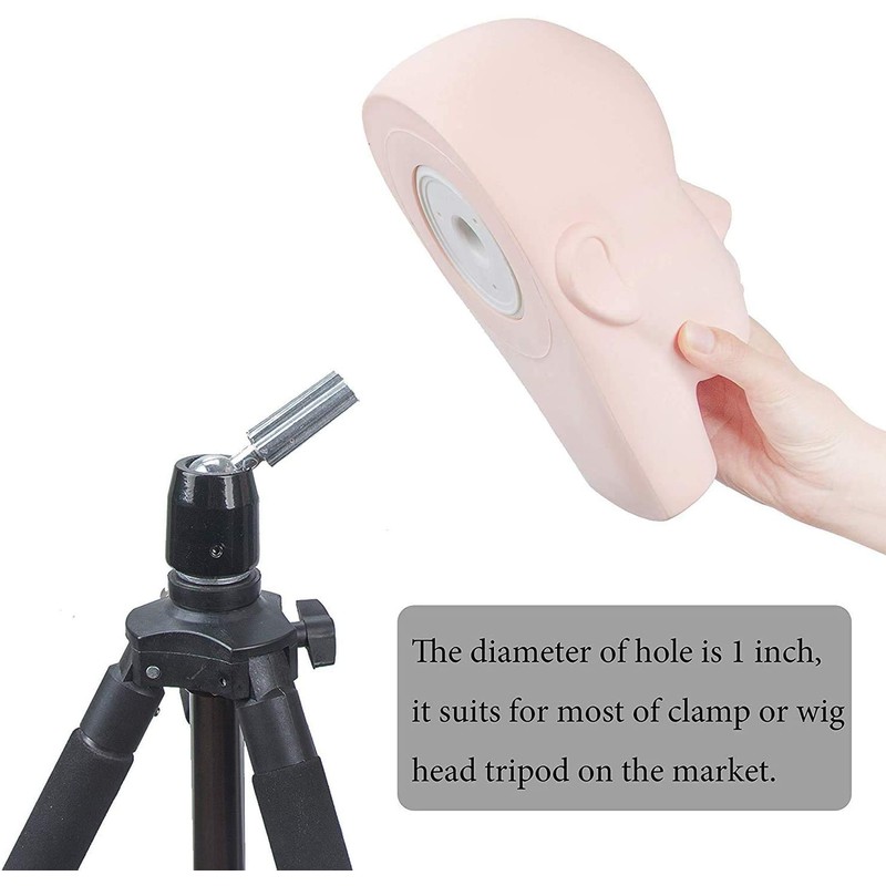 Training Mannequin Makeup Practice Flat Head Eye False Eyelashes Eyelash