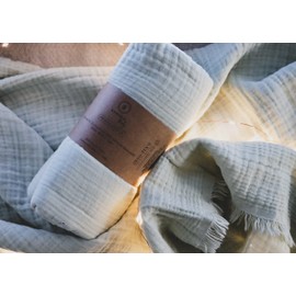 BOHORIA® Muslin Muslin Cloths Baby Burp Cloths | 100% Cotton | Throw for Sofa, Chair & Bed | Cuddly Blanket Sofa Blanket Blanket (80 x 80 cm, Rose)