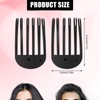 2pcs Wind Shaping Styling Combs for Curly Fluffy Bangs, 6-Tooth