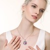 POPLYKE Tree of life Birthstone Necklace for Women Sterling Silver