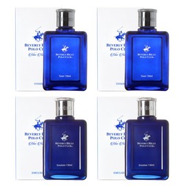 Beverly Hills Polo Club Blue Homme Men's Skin + Lotion (4 bottles) - 2 Skin Toners + 2 Lotions (S2L2) / 비버리힐스폴로클럽 블루옴므 남성 스킨+로션 4개 - 스킨2개+로션2개(S2L2)