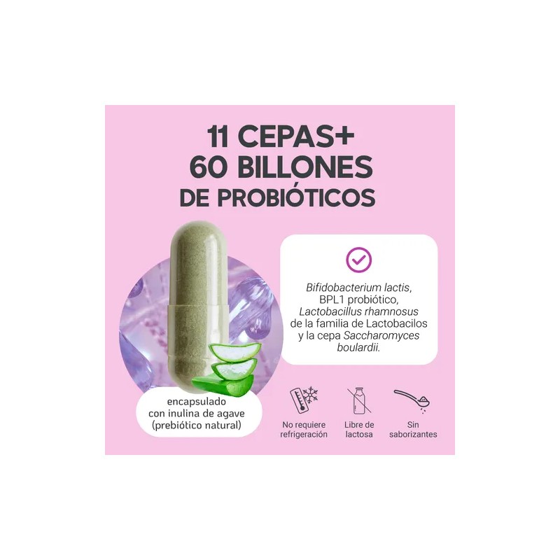 Probioticos 11 Cepas De 60 Billones Megabiotic 60 Capsulas