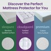 SafeRest Waterproof King Size Mattress Protector - Fitted with Stretchable