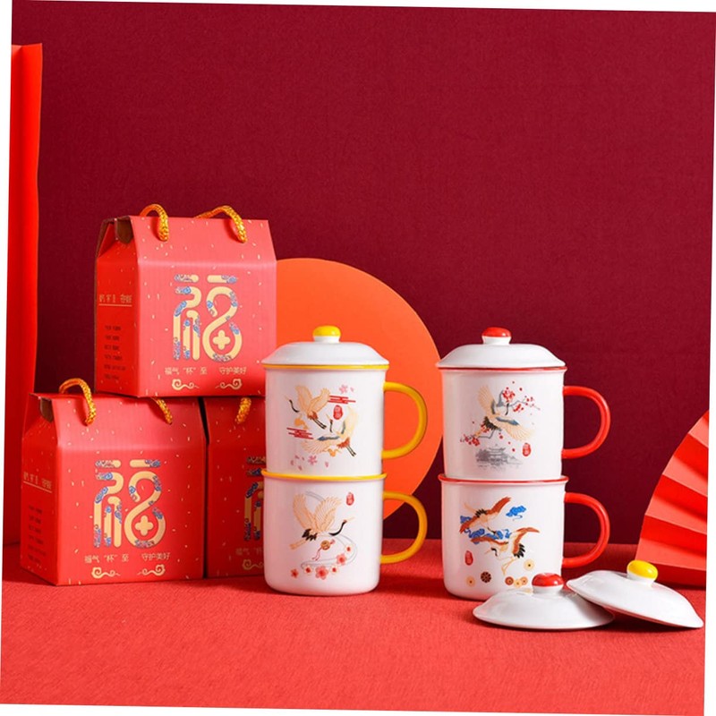 MAGICLULU Mugs Set for Wedding Heat Resistant Tea Cup Creative