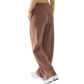 DITOK 3 Pack Baggy Sweatpants for Women Wide Straight Leg Pants Womens Fleece Lined Elastic Waist Workout Casual Lounge