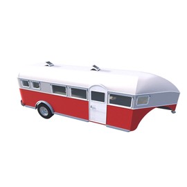 23' Gooseneck Camper Trailer Plans Camping RV Caravan 5th Wheel Build Your Own