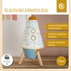 Bieco Stacking Tower Wooden Rocket, 16 cm, Plug-In Game from