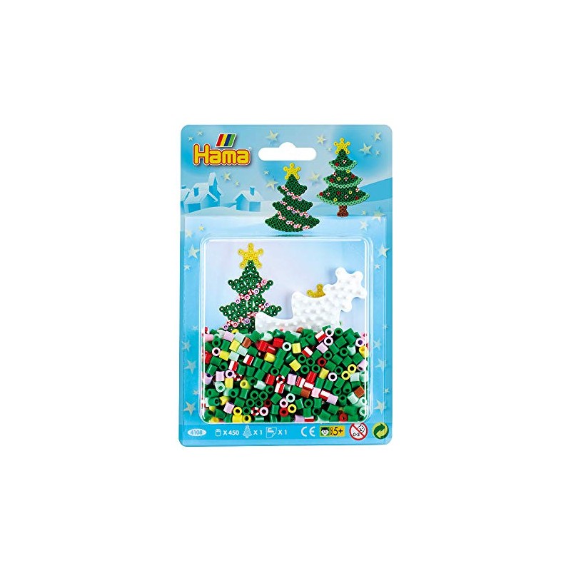 Hama Perlen 4108 Small Christmas Tree Set with Approx. 450