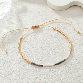 KELITCH Bohemian Women's Bracelets Colourful Miyuki Beads Friendship Bracelets Adjustable Bracelets, Miyuki, No-Gem-Tye