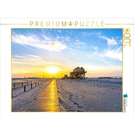 CALVENDO Puzzle Sunset Mood 1000 Pieces Laying Size 64 x 48 cm Photo Puzzle Picture by Andrea Dreegmeyer