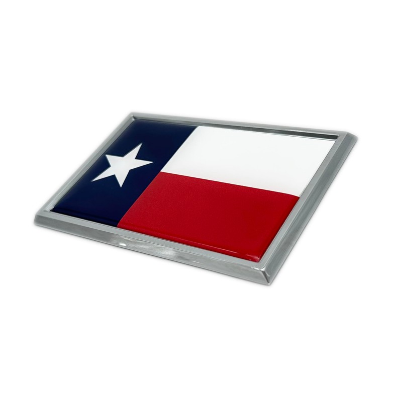 Elektroplate State of Texas Flag Small All Metal Emblem for