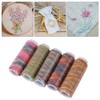 Sewing Thread, Polyester Embroidery Thread, Durable Quilting Thread, Multicolor Gradient