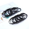 Wide Rubber Bands, Elastic Rubber, Black, Width 0.2 inches (5