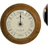 West & Company Solid Oak Tide Clock with Convex Glass
