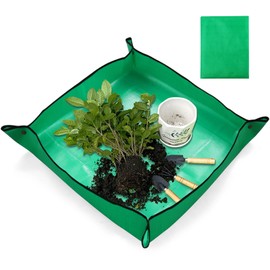39.4'' x 39.4'' Garden Mat for Potting Plants PE Plant Repotting Mat Waterproof Potting Mat for Indoor Plants Gifts (39.4''x39.4'')