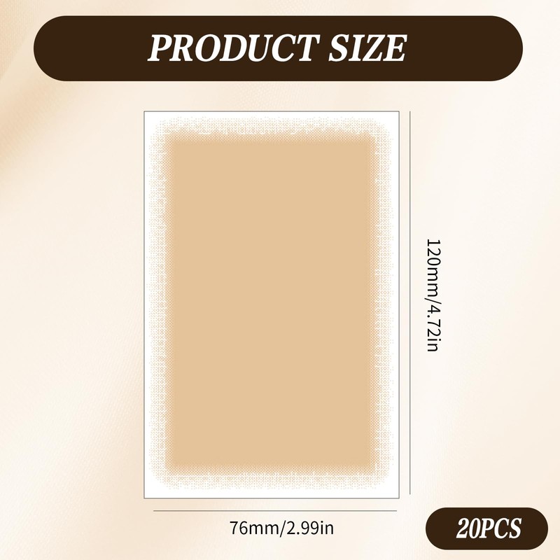 JYNVO 20 Stück Narben-Tattoo-Kover-Pflaster - wasserfest für Schwimmen, hautnahe Textur,