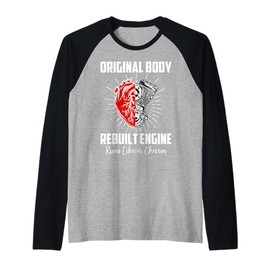 Funny Open Heart Surgery Recovery Survivor Gifts Men Women Raglan Baseball Tee