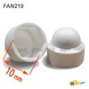 ajile Hexagonal Cover Cap Decorative Nut Cap Plastic White for