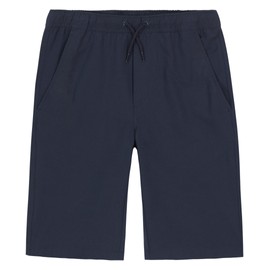 Nautica Boys' School Uniform Pull-On Jogger Short, Lowell Navy, 4