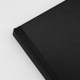 Winnable Hardcover Perfect Bound Notebook, 9 x 7-1/4 Inches, 192 Pages, Black