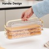 UFORU 3 Tier Cookie Storage Containers Airtight, Dumpling Storage Box