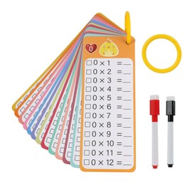 15 PCS 1x1 Lernkarten, Einmaleins Spiel zum Rechnen Lernen | 15 Blätter Multiplikationstabelle | Einmaleins üben, Malreihen, Einschulung Geschenk, 1x1 Lernen ab 5 Jahren