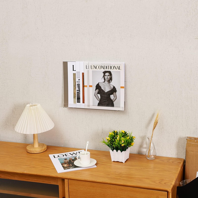 15 Inch Invisible Acrylic Floating Wall Ledge Shelf,Wall Mounted Nursery