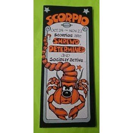 Adult Humor Greeting Card HorrorScope - Scorpio