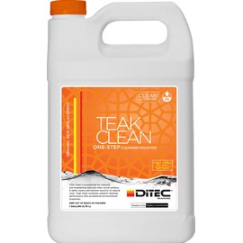 DITEC Marine Teak Cleaner & Brightener Marine Cleaning Products | Easy-to-Use Cleaner for Teak and Other Wood | Cost-Effective Teak Cleaner | One-Step Teak Cleaner & Brightener