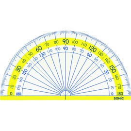 Sonic SN-799 Fun Learning Protractor, 3.5 inches (9 cm)