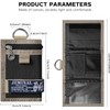 JEMINAL Trifold Wallet for Men Canvas Outdoor Sports Keychain Wallet