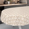 ANRO Oilcloth Tablecloth, Washable, Oilcloth, Garden Tablecloth, Outdoor, Indoor, Oval,