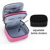 (Double-layer Bag: Fits for 30 bottles, Pink) - Luxja Essential