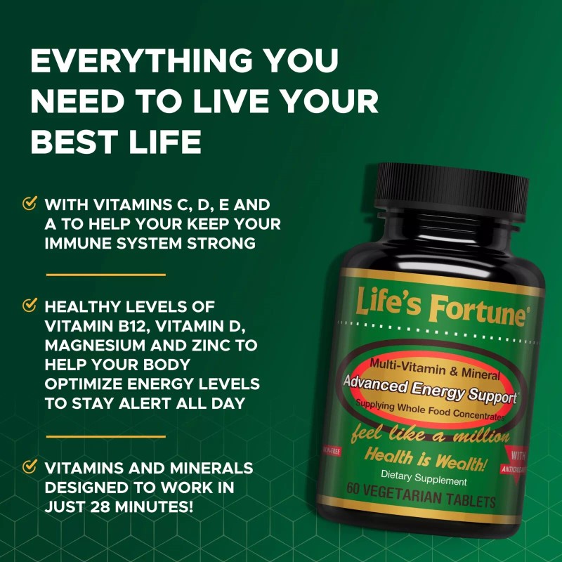 Lifes Fortune Life's Fortune Whole Food Multi-Vitamin & Mineral Energy