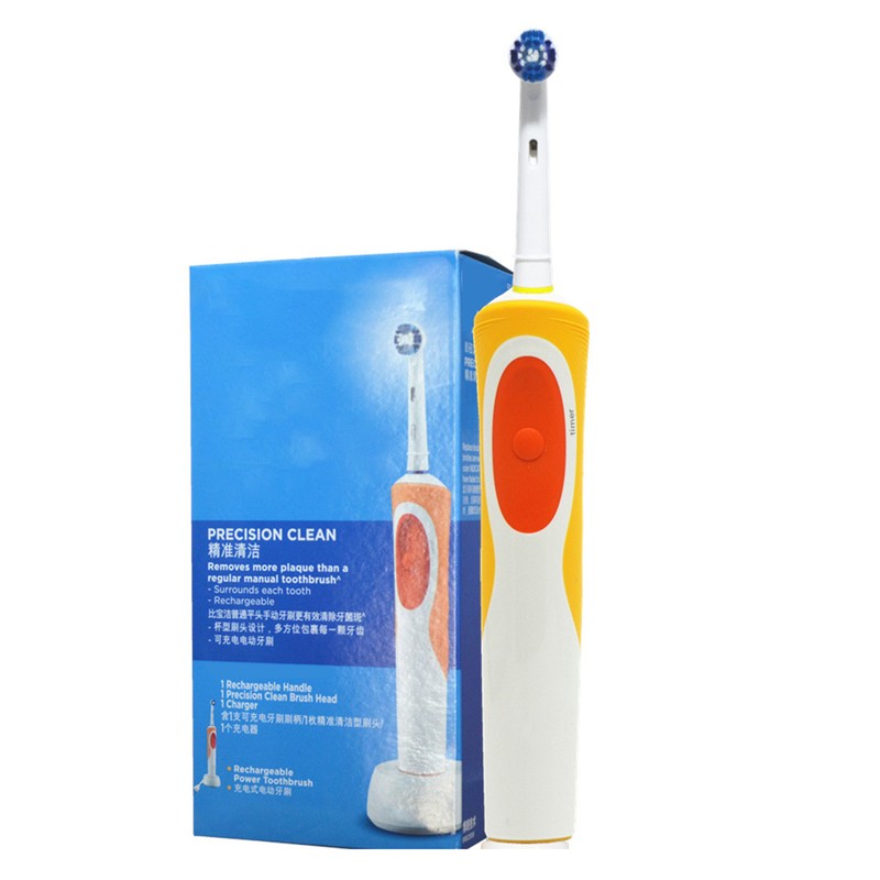 Electronic Toothbrush Rotate Cleaning Remove Plaque Automatic Rechargeable Soft Electric