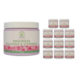 Productos Mart Mexico Crema Facial Orquídeas, Colágeno Y Vitamina E (400g) 12pack