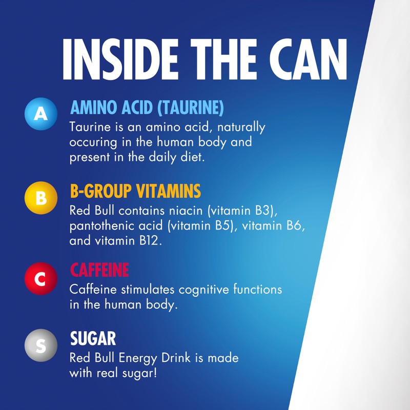 Red Bull Energy Drink with 80mg Caffeine plus Taurine &