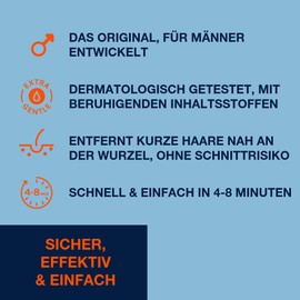NO HAIR CREW NO HAIR CREW 2 x Intim-Enthaarungscreme für Männer – Sanfte Haarentfernung ohne Rasurbrand, ideal für die empfindliche Haut im Intimbereich, dermatologisch getestet (Set 2 x 100 ml)