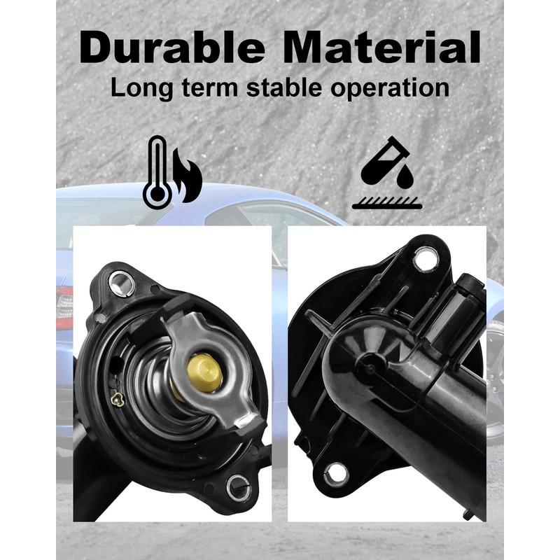 Thermostat Housing Assembly Replace 323056 330424 Fit for Maserati GHIBLI