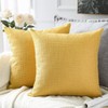Artscope Cushion Covers Set of 2 Linen Decorative Square Pillowcases