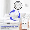 OCEST 12Inch Wi-Fi Wall Clock with Auto Sync Time &