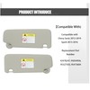 FITIPICI Driver Left & Passenger Right Side Sun Visor Compatible