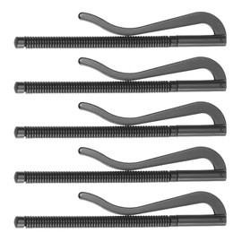 VOANZO 5 Pack Nickel Plated Spring Money Clips for Men Money Clip Double Fold Leather Wallet Accessories Card Holder