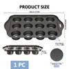 12 Cup Non-Stick Loose Bases Mini Sandwich Tin Baking Tray