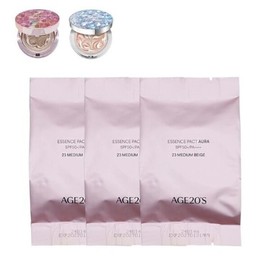 Age to Wenness Essence Pact Aura 14g (SPF50+) 3 refills - 3 Aura No. 21 refills / 에이지투웨니스 에센스 팩트 아우라 14g(SPF50+) 리필3개 - 아우라 21호 리필3개
