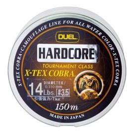 DUEL(デュエル) ナイロンライン 14Lbs X-TEX コブラ 150m 14LbS カモフラージュ H3237