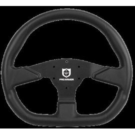 Pro Armor 13.75 "D" Shape Steering Wheel - Black, (A19UZ283BL)